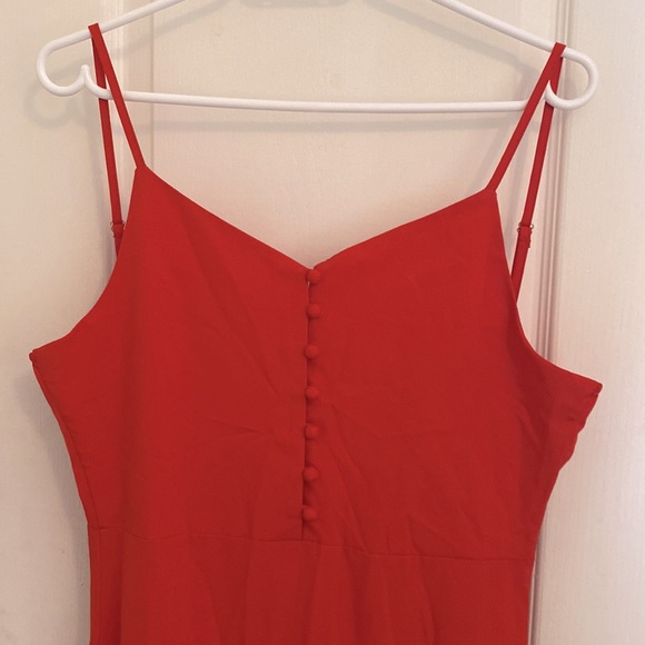 Summer long Red Flowey Dress - Picture 3 of 13